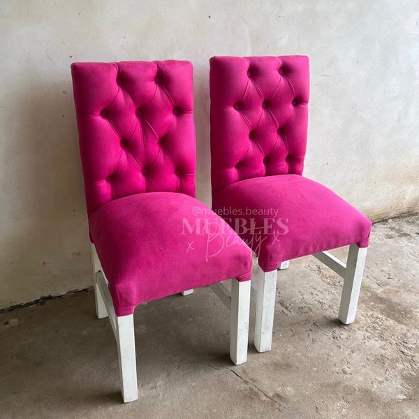Producto - Silla capitoné fucsia x unidad