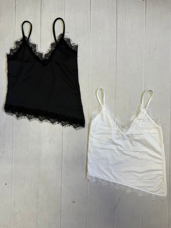 Producto - [5663] Top V puntilla lencero irregular microfibra