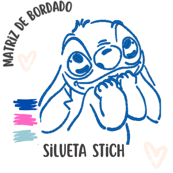 Producto - Matriz de Bordado - SILUETA STICH - Bordado Pleno