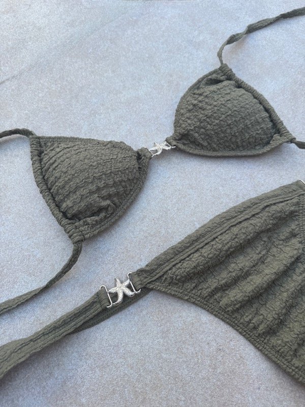 Producto - Bikini triple estrella verde