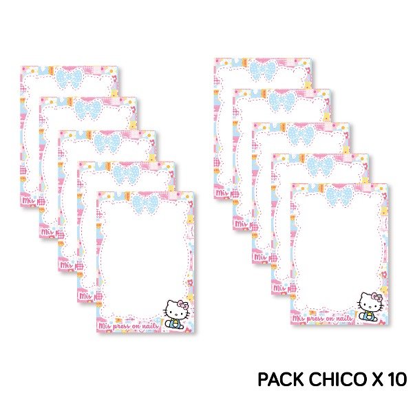 Producto - Pack tarjetas modelo KITTY 2 (press on nails)