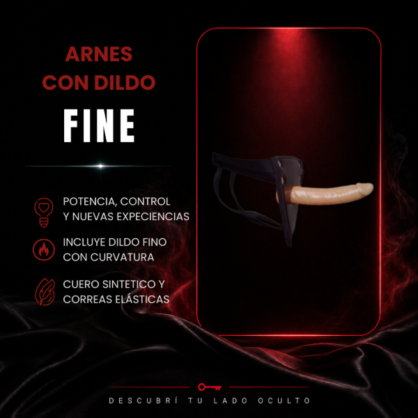 Producto - FINE- Arnés con dildo fino