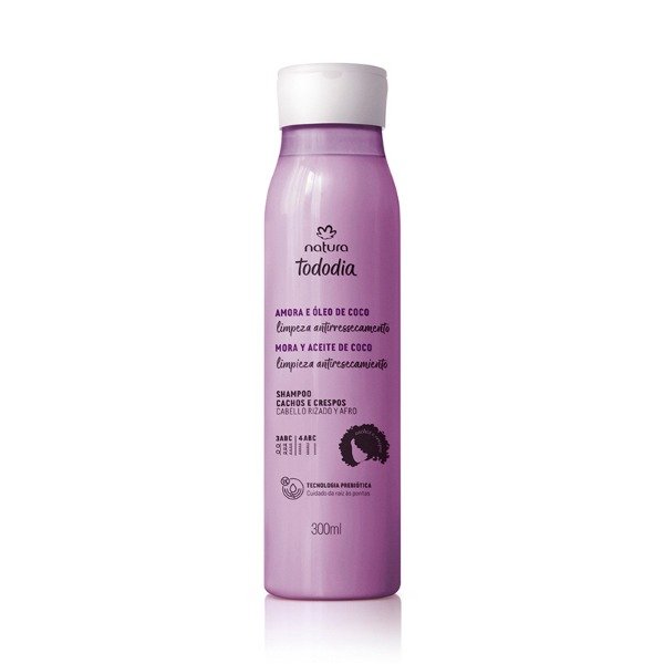 Producto - Shampoo cabello rizado mora y aceite de coco - 300 ml -