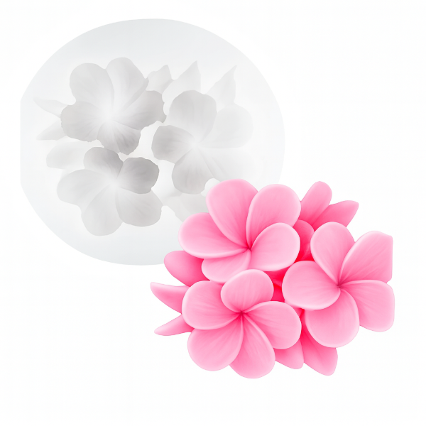 Producto - Flores x 3 ramillete Venecia Molde de silicona