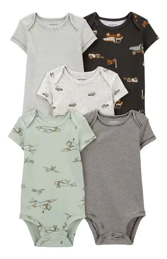 Producto - Pack 5 bodys Carters mangas cortas