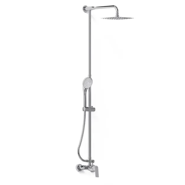 Producto - Ducha exterior c/barral y transferencia Monocomando Raptor Cromo Hidromet