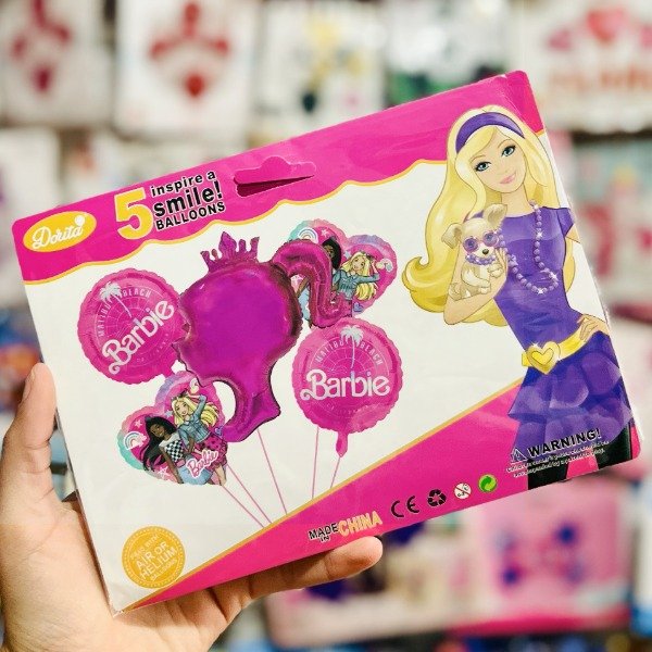 Producto - Set de globos Barbie 5pcs
