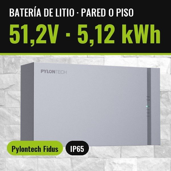 Producto - Batería de Litio FIDUS 51,2V 5,12kWh IP65