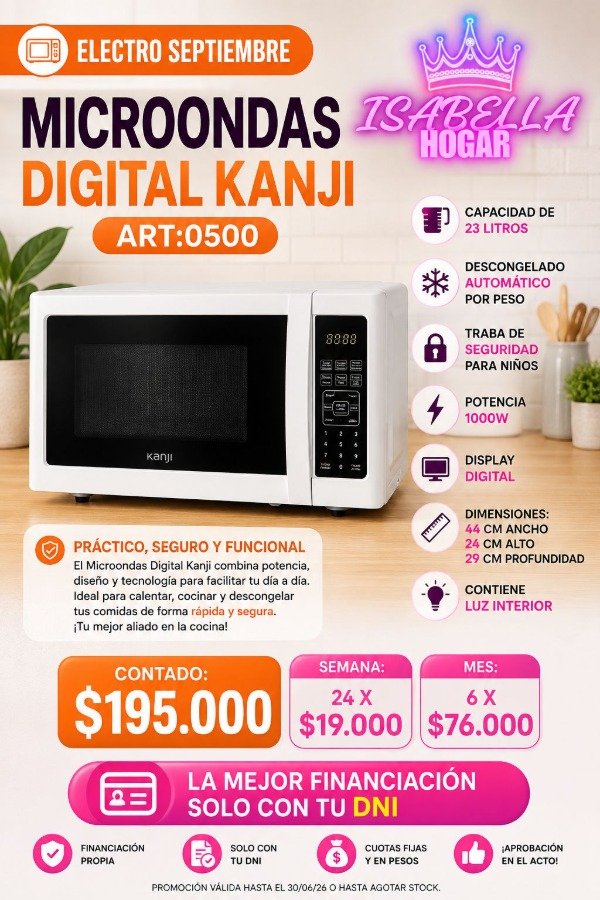 Producto - MICROONDAS DIGITAL KANJI