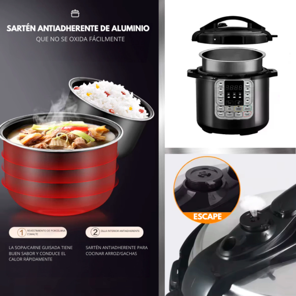 Producto - Olla A Presión -Digital -Multifunción -5 Lts -Novohome(NH-OM900) - 3