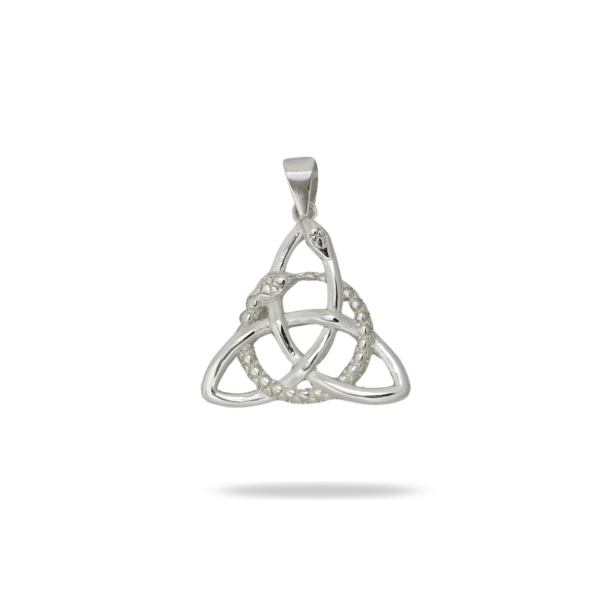 Producto - Dije Triqueta Celta Nudo de Bruja y Serpiente en Plata 925 - 0