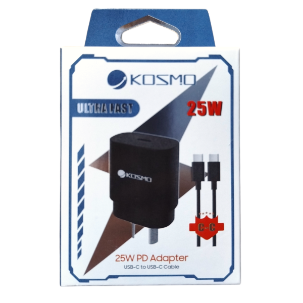 Producto - Cargador Completo 25W TipoC Carga Rapida Kosmo 9