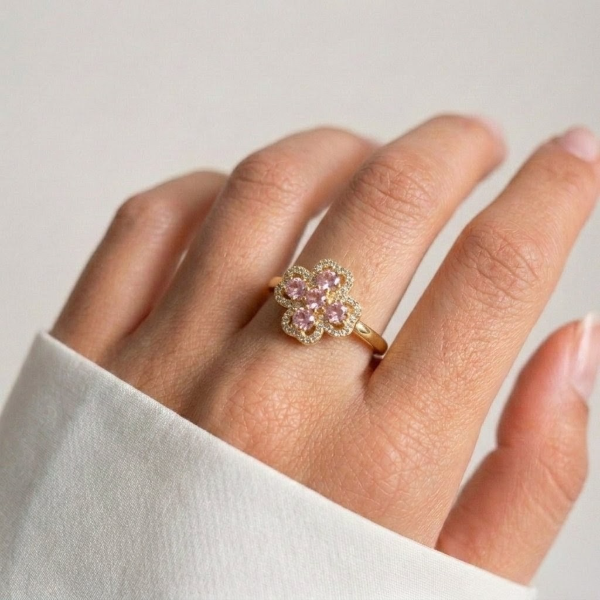 Producto - Anillo alba pink giratorio