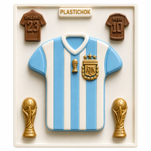 Producto - PLACA CHOCOLATE PLASTICA CAMISETA 2208