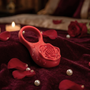 Producto - Anillo Vibrador De Silicona Rojo Suono