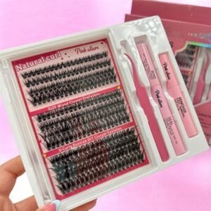 Producto - C-2853 PESTAÑAS POR GRUPO + PEGAMENTO Y SELLADOR + REMOVEDOR Y PINZA X1U. /6