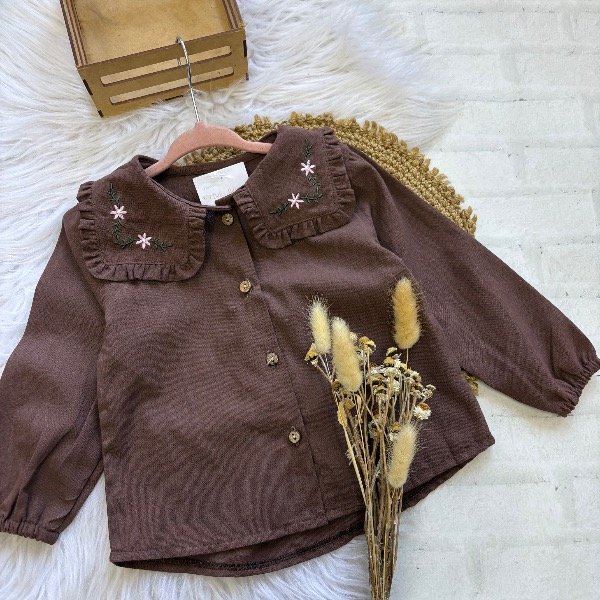 Producto - Blusa Agustina en color CHOCOLATE talles 2 al 6