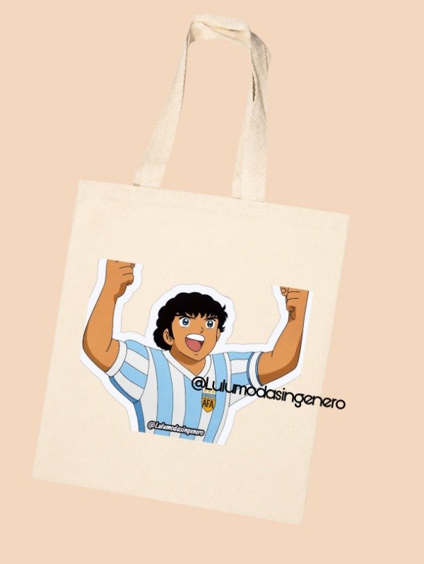 Producto - Tote bag Mundial Retro campeón + 2 Sticker Vinilo