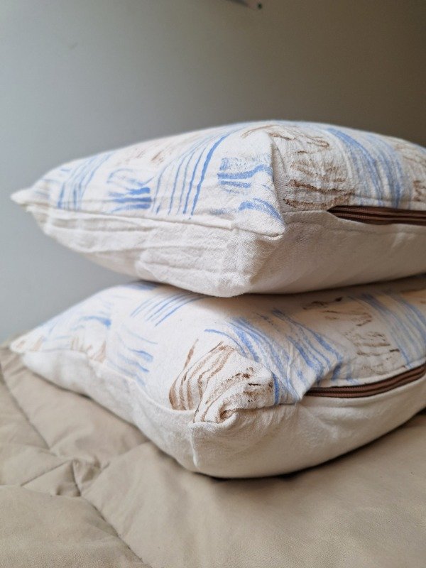 Producto - Almohadón rayas a mano - 1