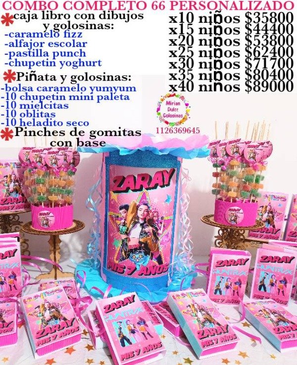 Producto - Combo cumpleaños 66 guerreras kpop