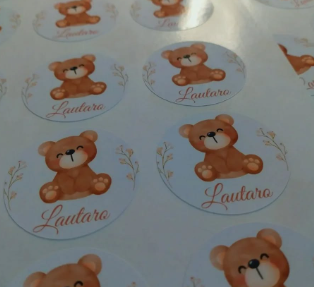 Producto - Stickers de corte simple, el diseño es personalizado. (Plancha A4) - 5