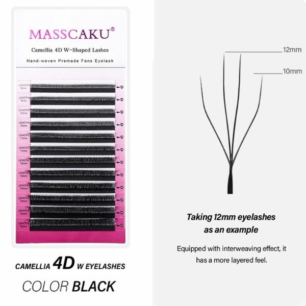 Producto - Pestañas tecnológicas Camellia 4D Mix 0.07D - Masscaku
