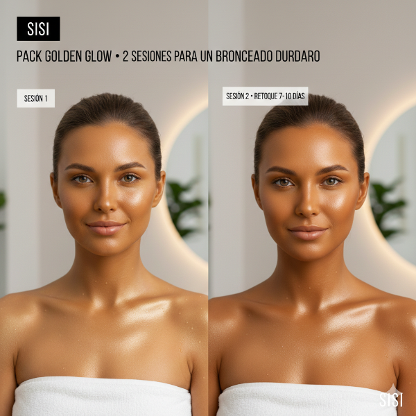 Producto - Pack Golden Glow: 2 Sesiones de Bronceado con Aerógrafo