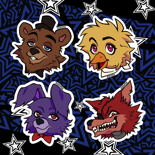 Producto - Stickers Five Night's At Freddy's