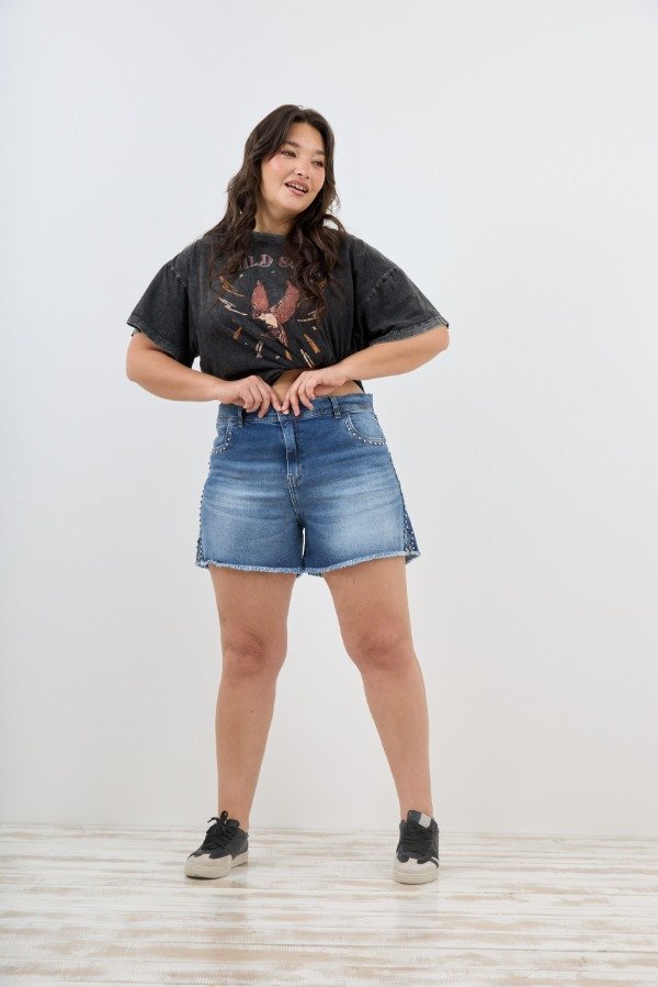 Producto - Short Azul Tachas