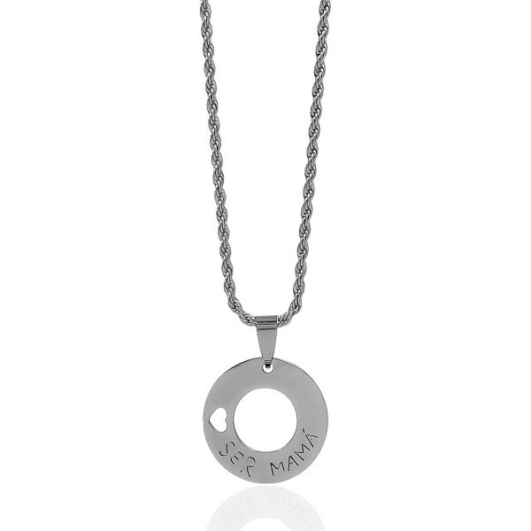 Producto - Collar de acero quirúrgico con dije . Ser Mama - 1