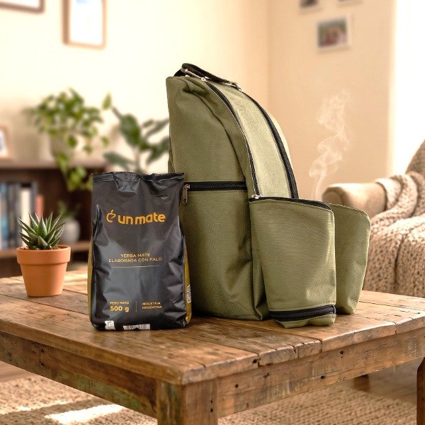 Producto - Set bolso + yerbera con despolvillador + azucarera