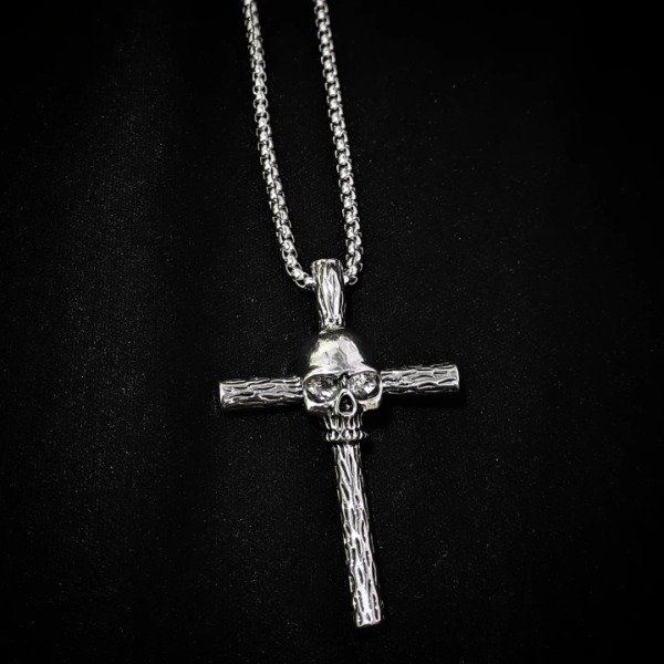 Producto - Collar CRUZ skull