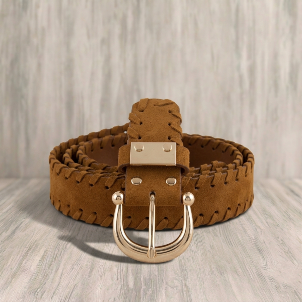 Producto - Cinturon gamuza trenzado capu