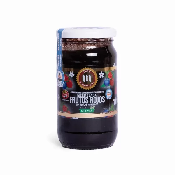 Producto - Mermelada sin azucar libre de gluten de frutos rojos Doña magdalena x 360grs