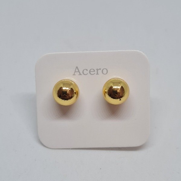 Producto - Aro dorado bola 8mm