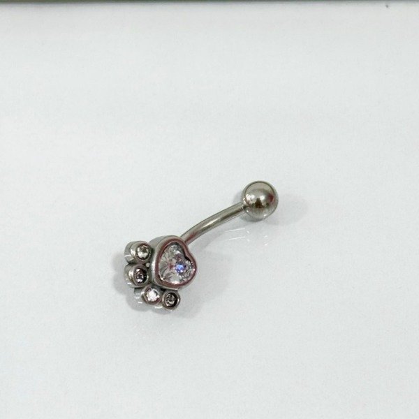 Producto - PIERCING ACERO HUELLITA CUBIC