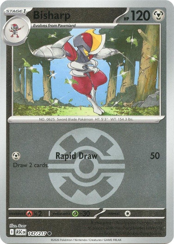 Producto - Bisharp (147/217) (Quick Ball) [Mega Evolution: Ascended Heroes]