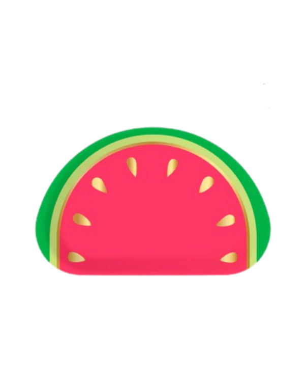 Producto - PLATO DE POLIPAPEL CON FORMA WATERMELON x 6