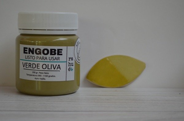 Producto - Engobe VERDE OLIVA -  200 gr