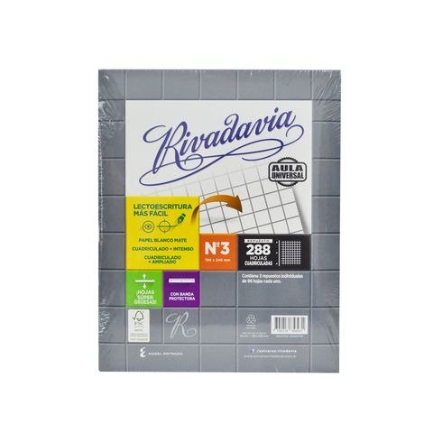 Producto - REPUESTO CARTA CUAD 288H C/B MATE AULA UNIVERSAL