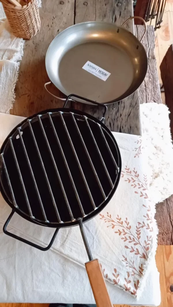 Producto - fogón de mesa con parrilla y fuente - 0