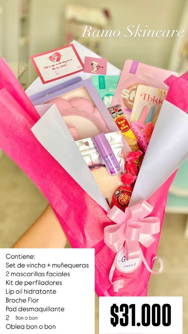 Producto - Ramo SKINCARE con chocolates