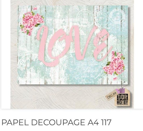 Producto - Papel decoupage A4 117