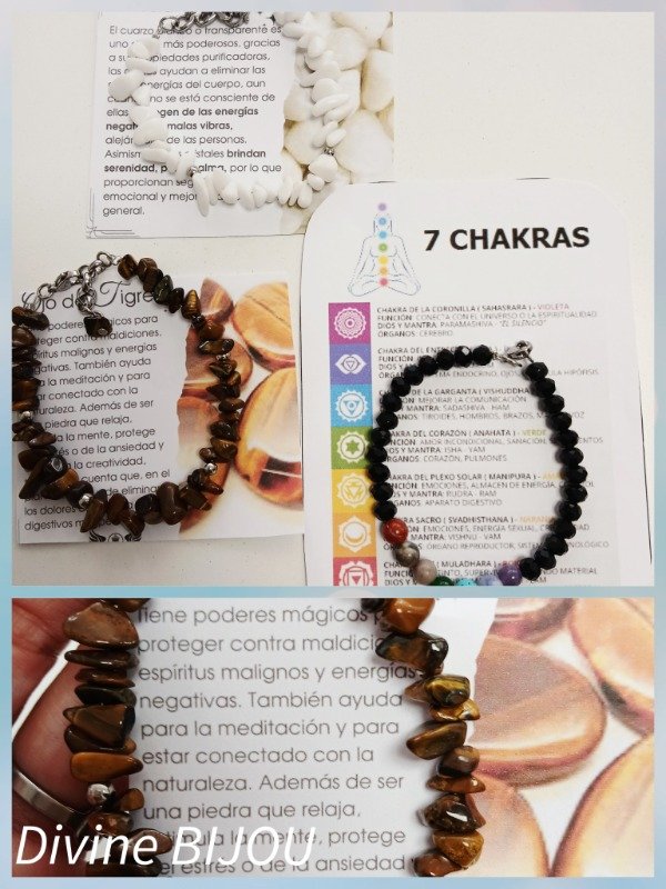 Producto - Pulseras de piedras naturales acero