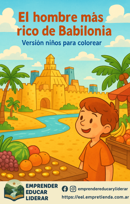Producto - EL HOMBRE MÁS RICO DE BABILONIA - VERSIÓN NIÑOS PARA COLOREAR