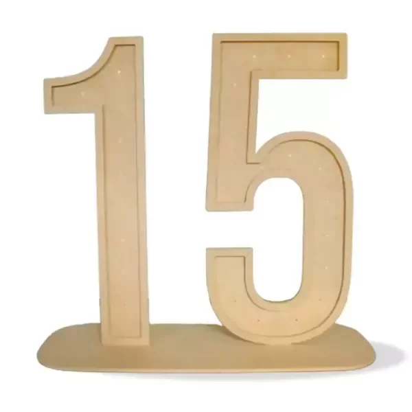 Producto - NUMERO 15 CON BASE