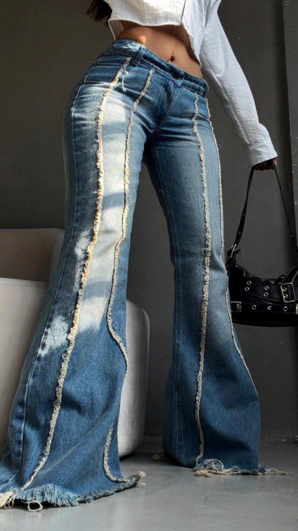 Jean oxford negro costuras aisladas — imagen 4