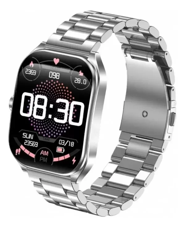 Producto - RELOJ SMARTWATCH NETMAK DYNAMIC MALLA DE ACERO