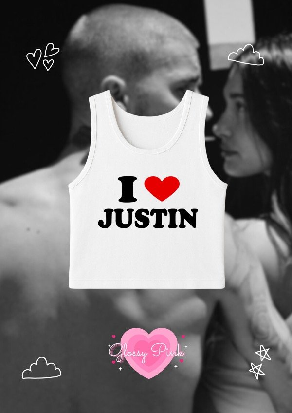 Producto - Tank Top I Love Justin - VINILO TEXTIL