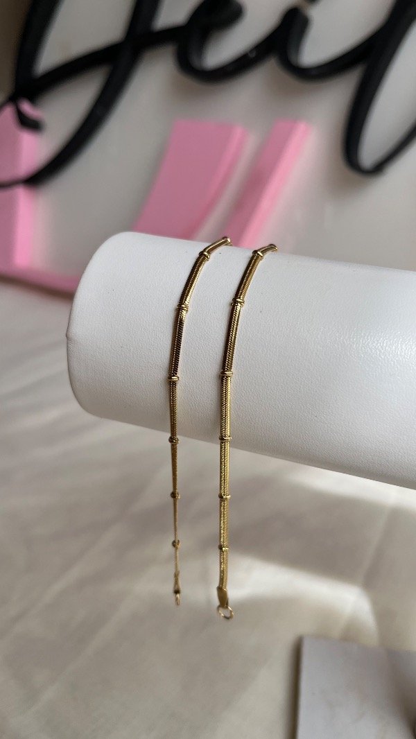 Producto - Pulsera Snake gold bolitas